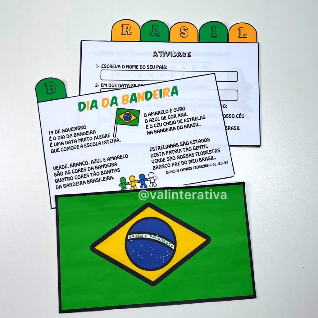 Bandeira do Brasil - Significado das cores, para colorir, quantas